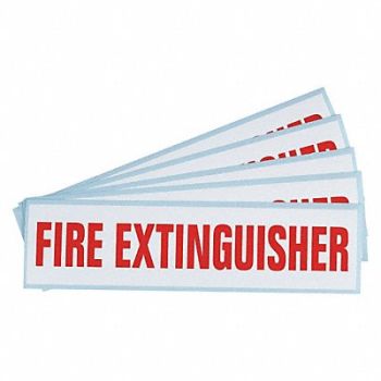 BRADY Vinyl Label 2 1/4 in x 9 in Vinyl PK5, 3XET7