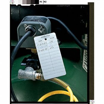SEE ALL INDUSTRIES Inspection Tag 2 x 4 In Bk/Wht Al PK25, 3XEU4