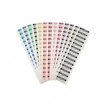 STRANCO INC Calibration Label Color Pack ENG PK182, 3XFG5