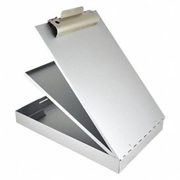 SAUNDERS Storage Clipboard Legal Sz Metal Silver, 3XFP6
