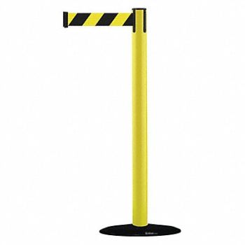 TENSABARRIER D0029 Barrier Post with Belt PVC Yellow, 3XGD3