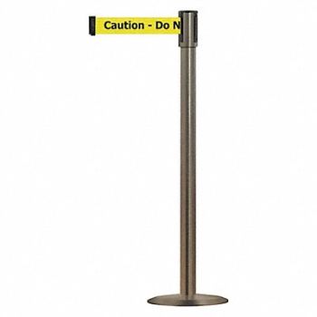 TENSABARRIER D0015 Barrier Post w/ Belt 38 in H Metal Base, 3XGX1
