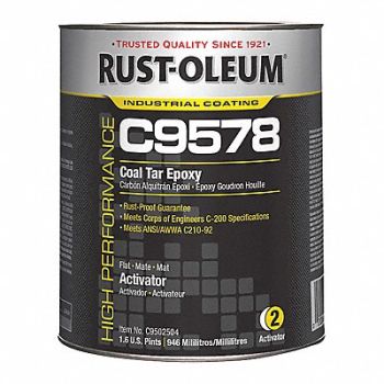 RUST-OLEUM Coal Tar Epoxy Activator C9578 1 qt Can, 3XH21