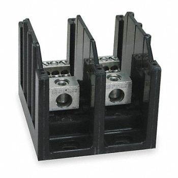 BUSSMANN Power Distr Block Al/Cu 600V AC/DC, 3XH61