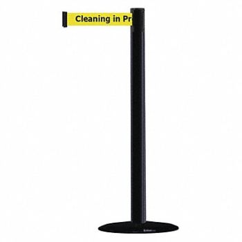 TENSABARRIER D0031 Barrier Post with Belt PVC Black, 3XHU1