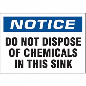 GRAINGER APPROVED Plant Safety Label 3 1/2 in x 5 in PK10, 3XJU4