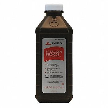 GRAINGER APPROVED Hydrogen Peroxide Antiseptics Bottle, 3XKW4