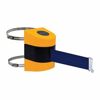 TENSABARRIER D0136 Belt Barrier Yellow Belt Color Blue, 3XMK1