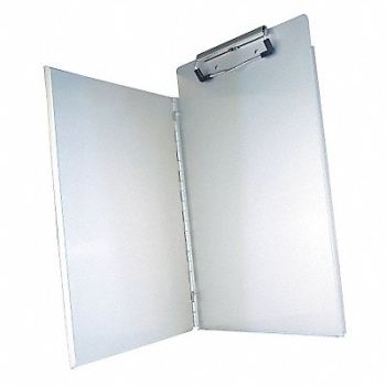 SAUNDERS Clipboard Letter Size Metal Silver, 3XMT1