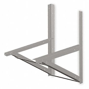 MI-T-M Wall Mounting Bracket 2 Hx22 Wx36 In L, 3XY63