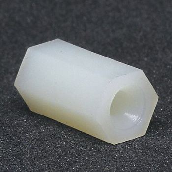 GRAINGER APPROVED Spacer Hex Nylon 1/2in L PK10, 3XYE5