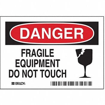 BRADY Label 3 1/2 inx5 in Polyester PK5, 3YGY1