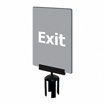 TENSABARRIER Acrylic Sign Gray, 3YHH8