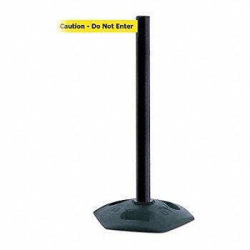 TENSABARRIER D0033 Barrier Post with Belt PVC Black, 3YHW1