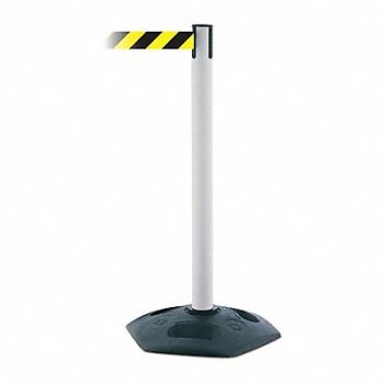 TENSABARRIER D0032 Barrier Post with Belt PVC White, 3YHX2