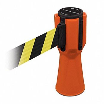 TENSABARRIER Tensacone Topper Orange Belt Yellow/Blk, 3YJA5