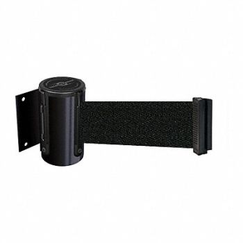 TENSABARRIER D0087 Belt Barrier Black Belt Color Black, 3YJD1