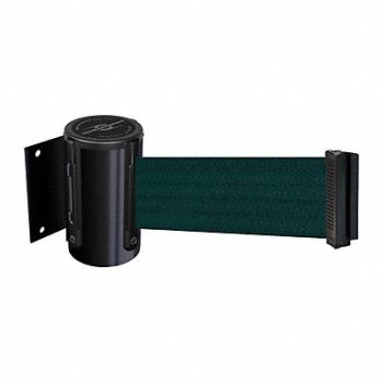 TENSABARRIER D0087 Belt Barrier Black Belt Color Green, 3YJD2