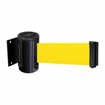 TENSABARRIER D0087 Belt Barrier Black Belt Color Yellow, 3YJD3