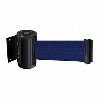 TENSABARRIER D0087 Belt Barrier Black Belt Color Blue, 3YJD6