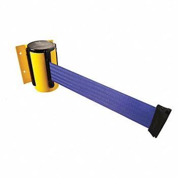 TENSABARRIER D0094 Belt Barrier Yellow Belt Color Blue, 3YJT6