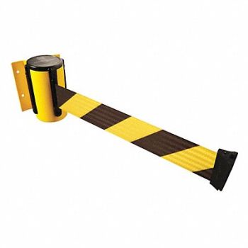 TENSABARRIER D0087 Belt Barrier Yellow Belt Yellow/Black, 3YJE9