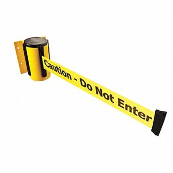 TENSABARRIER D0095 Belt Barrier Yellow Belt Color Yellow, 3YJT8