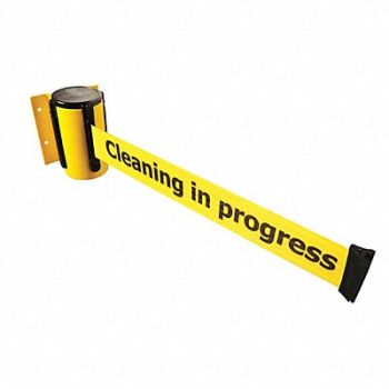 TENSABARRIER D0095 Belt Barrier Yellow Belt Color Yellow, 3YJU1