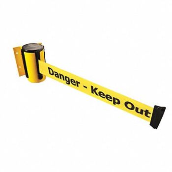 TENSABARRIER D0095 Belt Barrier Yellow Belt Color Yellow, 3YJU2