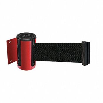 TENSABARRIER D0087 Belt Barrier Red Belt Color Black, 3YJF6