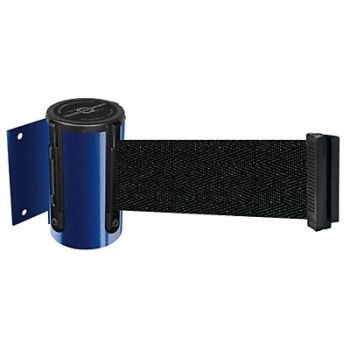 TENSABARRIER D0087 Belt Barrier Blue Belt Color Black, 3YJG8