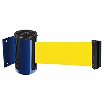 TENSABARRIER D0087 Belt Barrier Blue Belt Color Yellow, 3YJH1