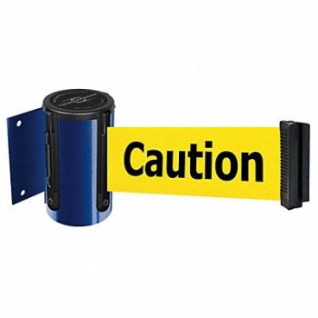 TENSABARRIER D0088 Belt Barrier Blue Belt Color Yellow, 3YJH5