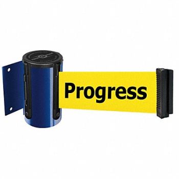 TENSABARRIER D0088 Belt Barrier Blue Belt Color Yellow, 3YJH7