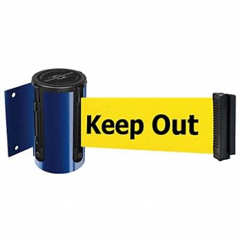 TENSABARRIER D0088 Belt Barrier Blue Belt Color Yellow, 3YJH8