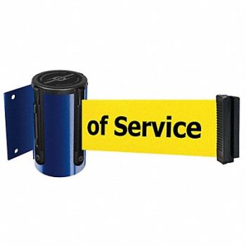 TENSABARRIER D0088 Belt Barrier Blue Belt Color Yellow, 3YJH9