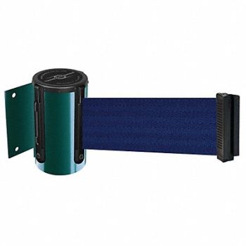 TENSABARRIER D0087 Belt Barrier Green Belt Color Blue, 3YJJ5