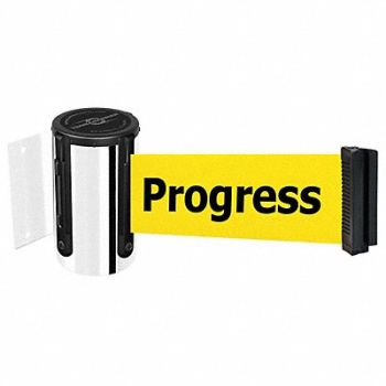 TENSABARRIER D0091 Belt Barrier Chrome Belt Yellow, 3YJL2