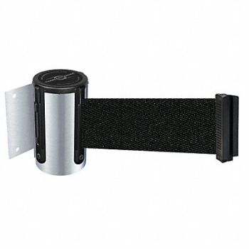 TENSABARRIER D0089 Belt Barrier Chrome Belt Black, 3YJL5