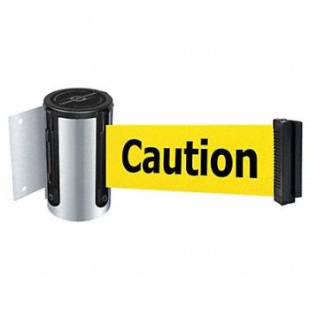 TENSABARRIER D0091 Belt Barrier Chrome Belt Yellow, 3YJN2