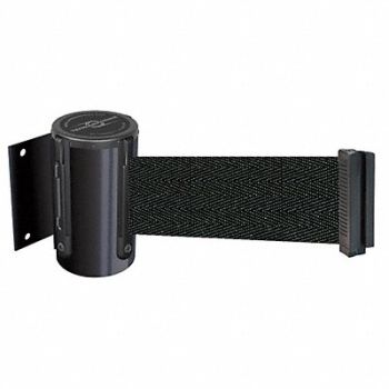 TENSABARRIER D0094 Belt Barrier Black Belt Color Black, 3YJP9
