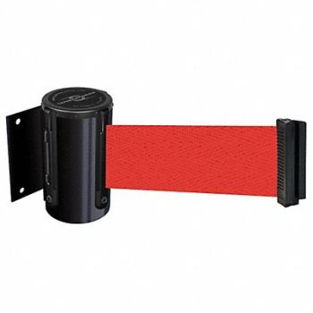 TENSABARRIER D0094 Belt Barrier Black Belt Color Red, 3YJR3