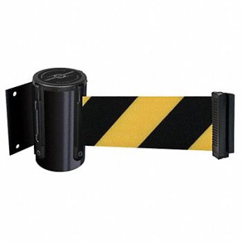 TENSABARRIER D0094 Belt Barrier Black Belt Yellow/Black, 3YJR5