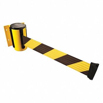 TENSABARRIER D0094 Belt Barrier Yellow Belt Yellow/Black, 3YJT7