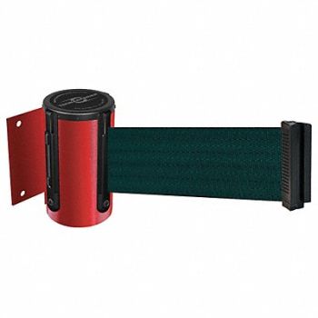 TENSABARRIER D0094 Belt Barrier Red Belt Color Green, 3YJU5