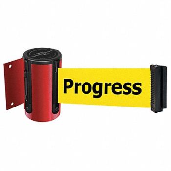 TENSABARRIER D0095 Belt Barrier Red Belt Color Yellow, 3YJV3