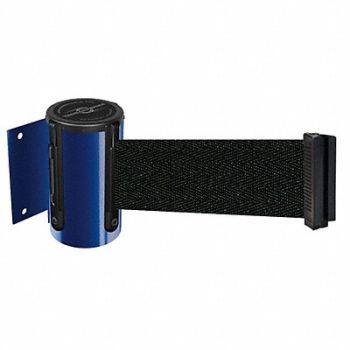 TENSABARRIER D0094 Belt Barrier Blue Belt Color Black, 3YJV9