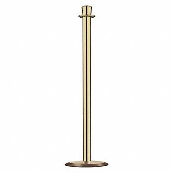 LAWRENCE METAL Urn Top Rope Post Satin Brass, 3YJW1