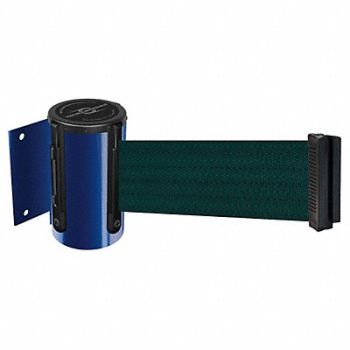 TENSABARRIER D0094 Belt Barrier Blue Belt Color Green, 3YJW2
