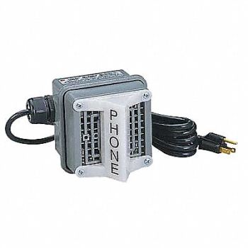 FEDERAL SIGNAL Phone Extension Ringer Grey, 3YMK9